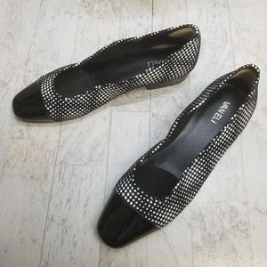 VANELi Black & White Frankie Black Tip Shoe Sz 11